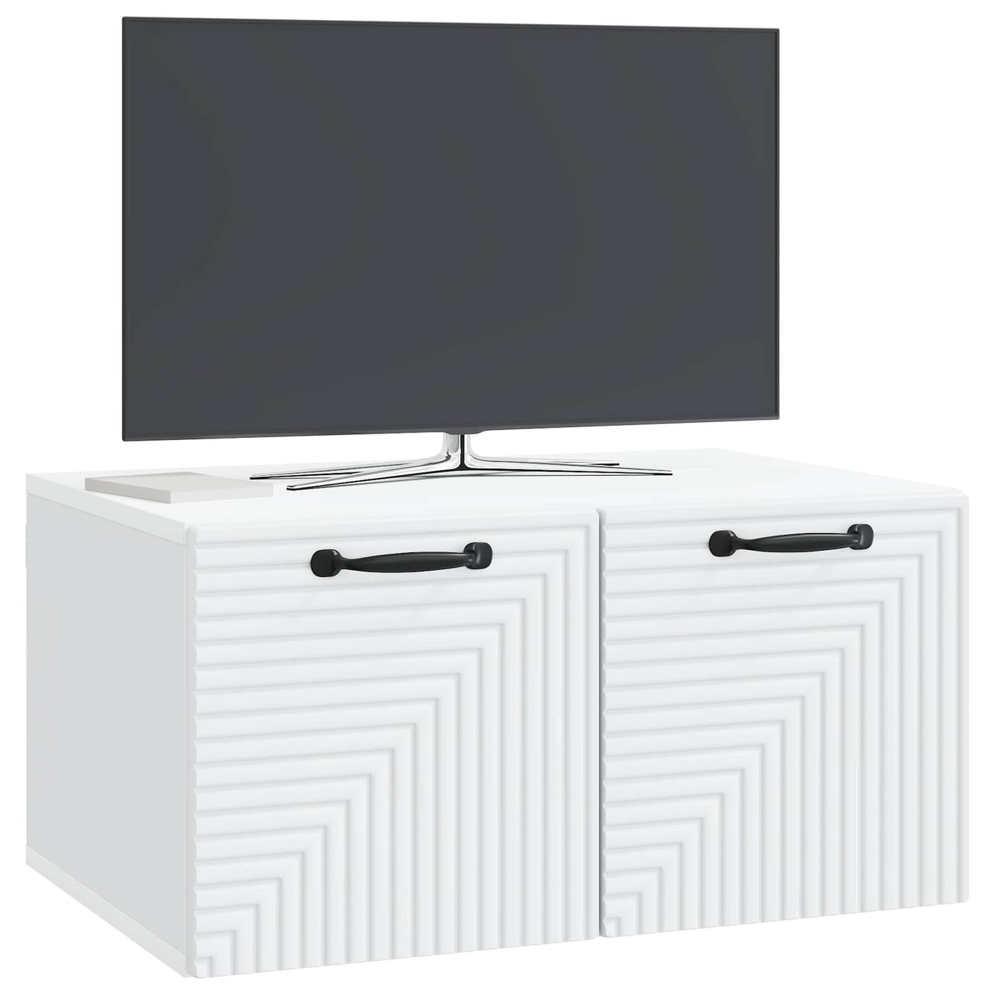 Fali TV szekrény Fehér 59,5 x 41 x 30 cm Szerelt Fa
