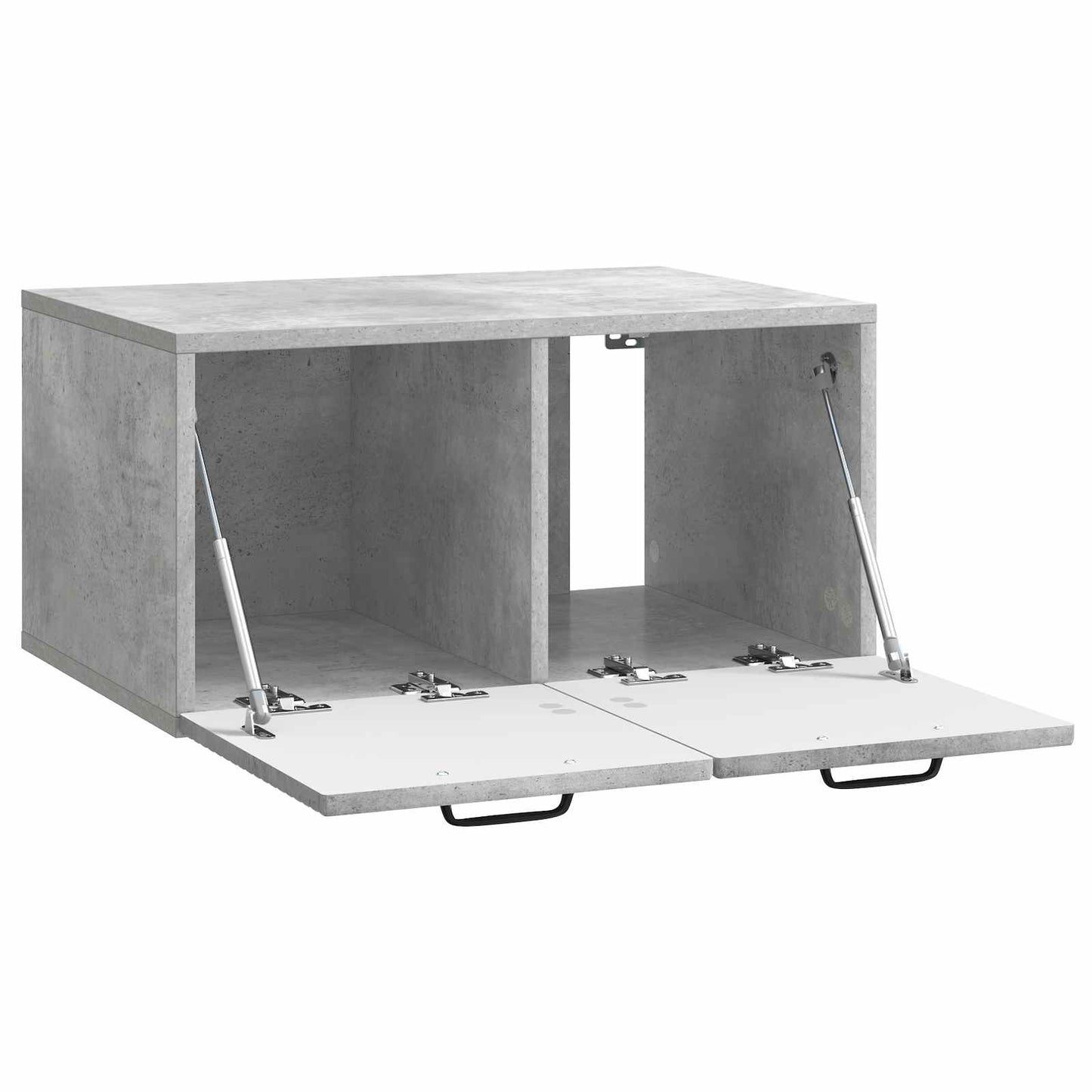 Fali TV szekrény Betonszürke 59,5 x 41 x 30 cm Szerelt Fa