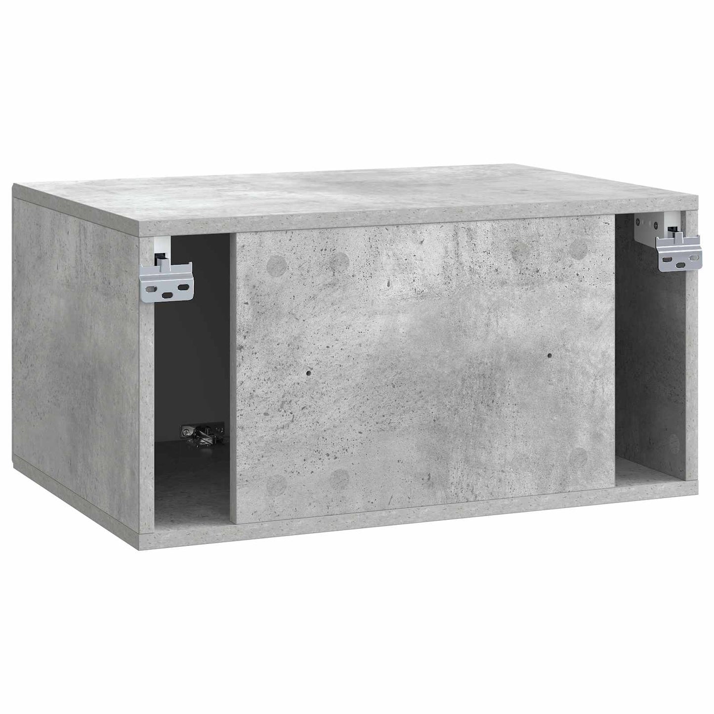 Fali TV szekrény Betonszürke 59,5 x 41 x 30 cm Szerelt Fa