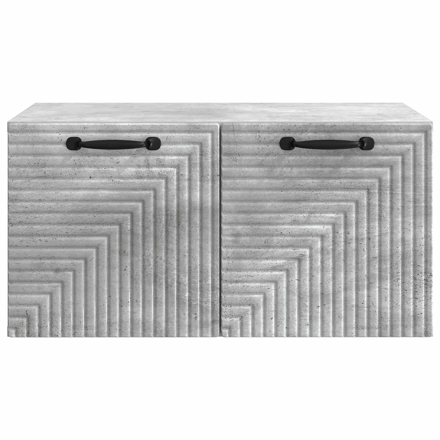 Fali TV szekrény Betonszürke 59,5 x 41 x 30 cm Szerelt Fa