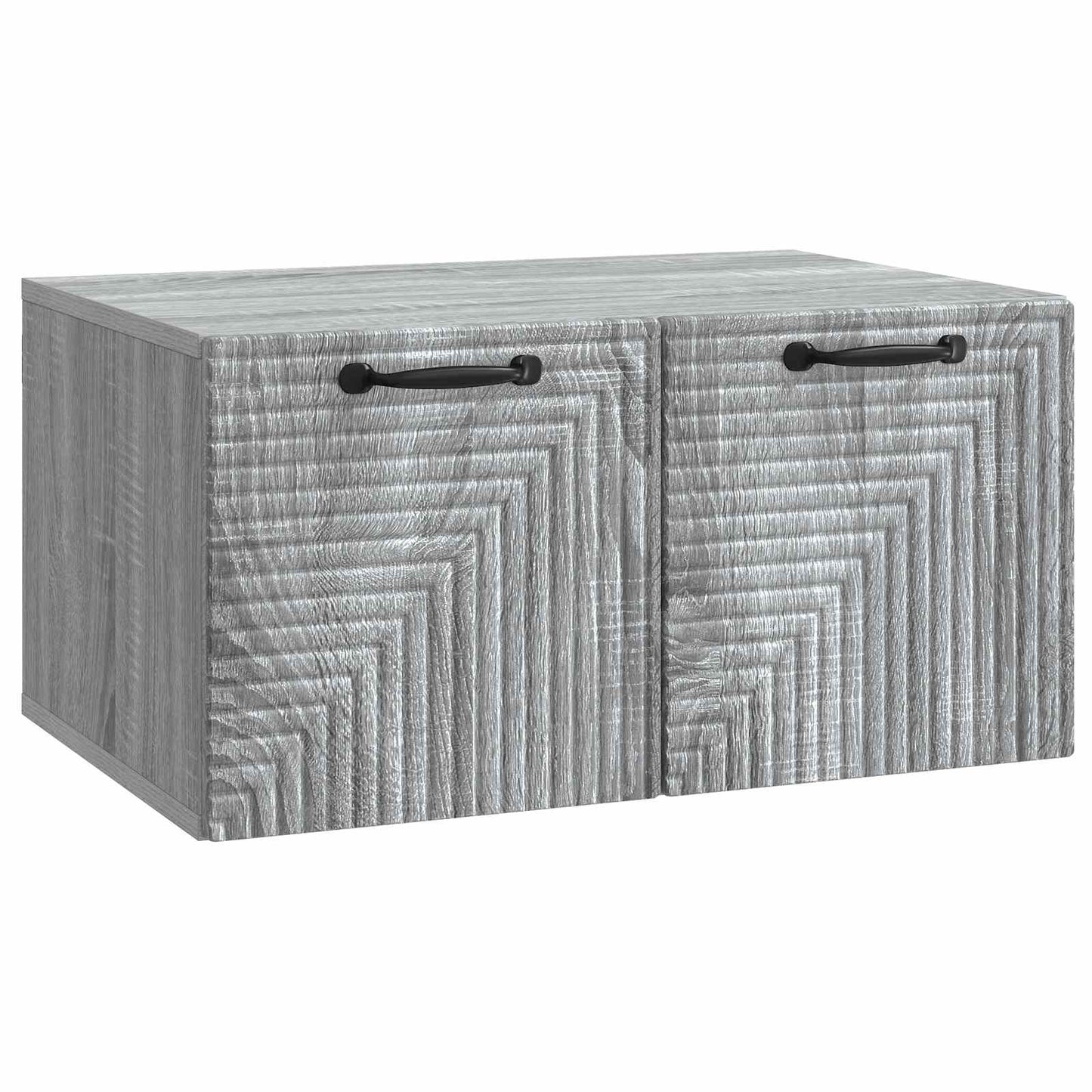 Fali TV szekrény Szürke Sonoma 59,5 x 41 x 30 cm Szerelt Fa