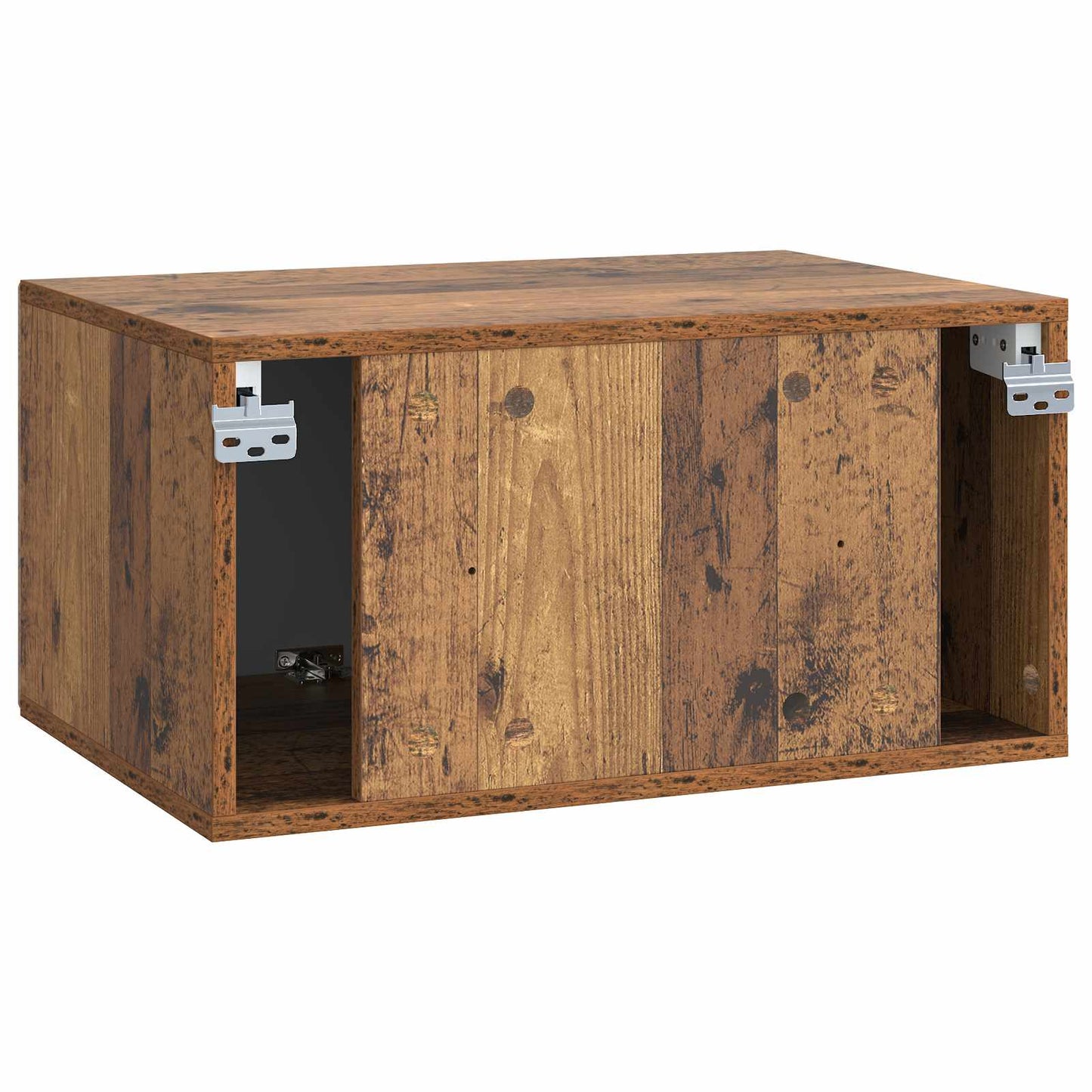 Fali TV szekrény Antik Fa 59,5 x 41 x 30 cm Szerelt Fa