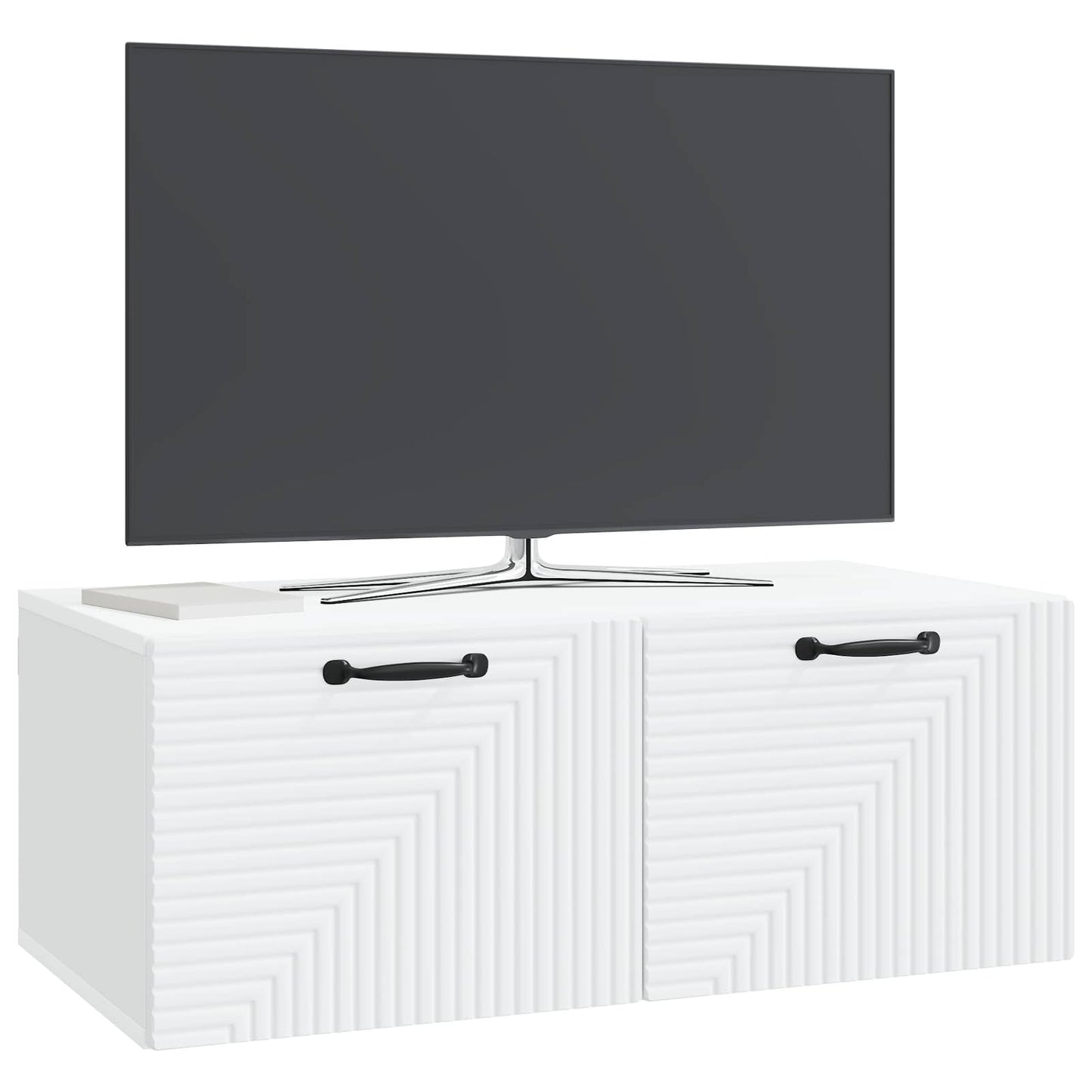 Fali TV szekrény Fehér 78,5 x 41 x 30 cm Szerelt Fa