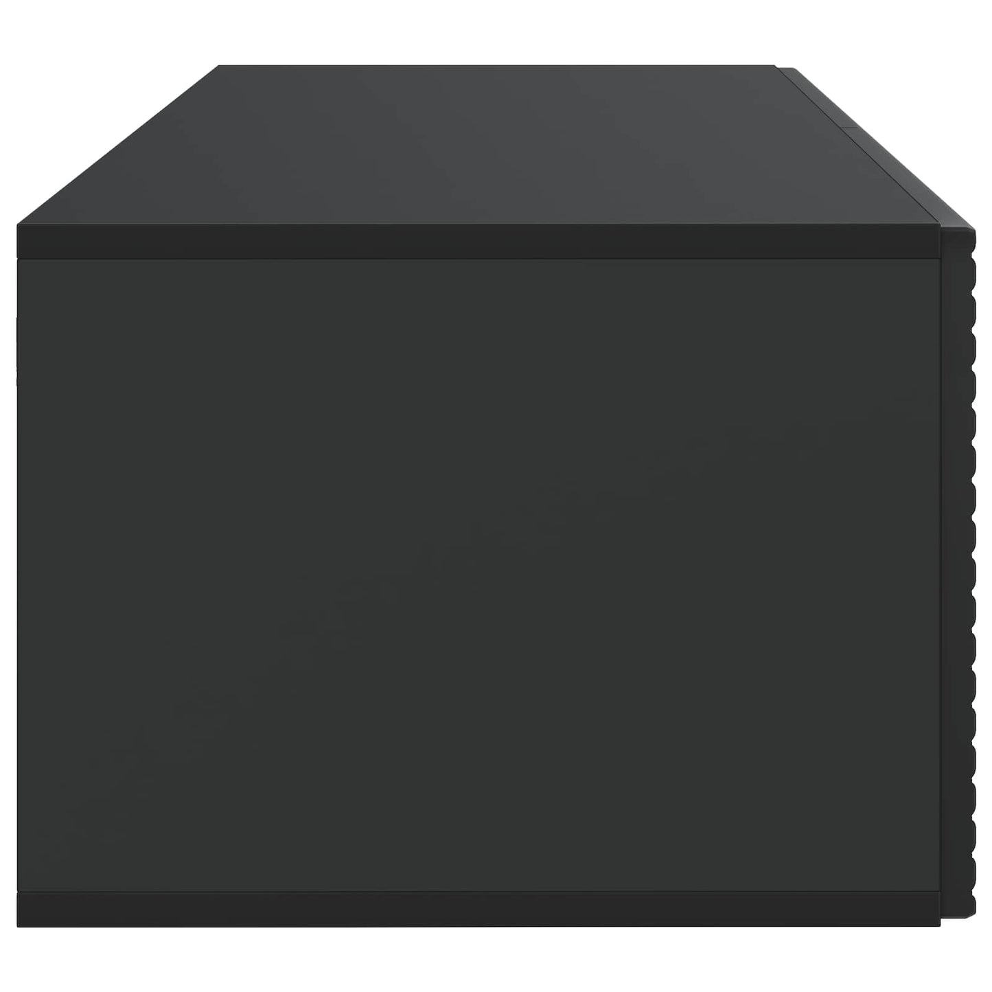 Fali TV szekrény Fekete 78,5 x 41 x 30 cm Szerelt Fa
