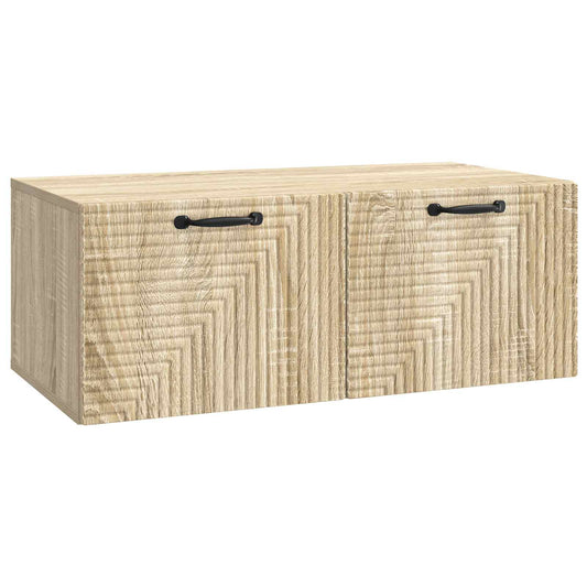 Fali TV szekrény Sonoma Tölgy 78,5 x 41 x 30 cm Szerelt Fa