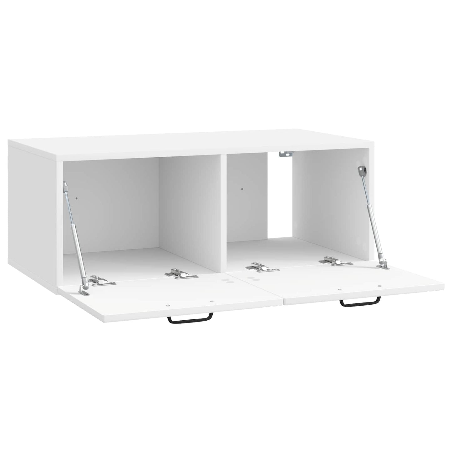 Fali TV szekrény Magasfényű Fehér 78,5 x 41 x 30 cm Szerelt Fa