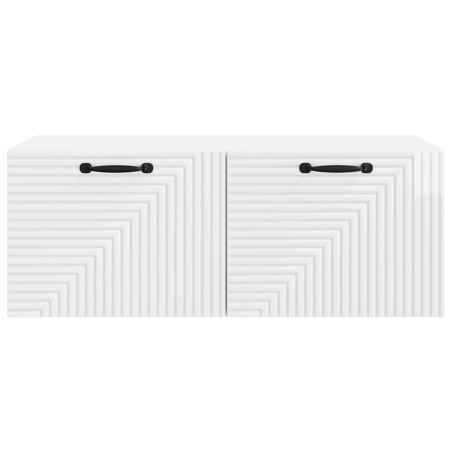 Fali TV szekrény Magasfényű Fehér 78,5 x 41 x 30 cm Szerelt Fa