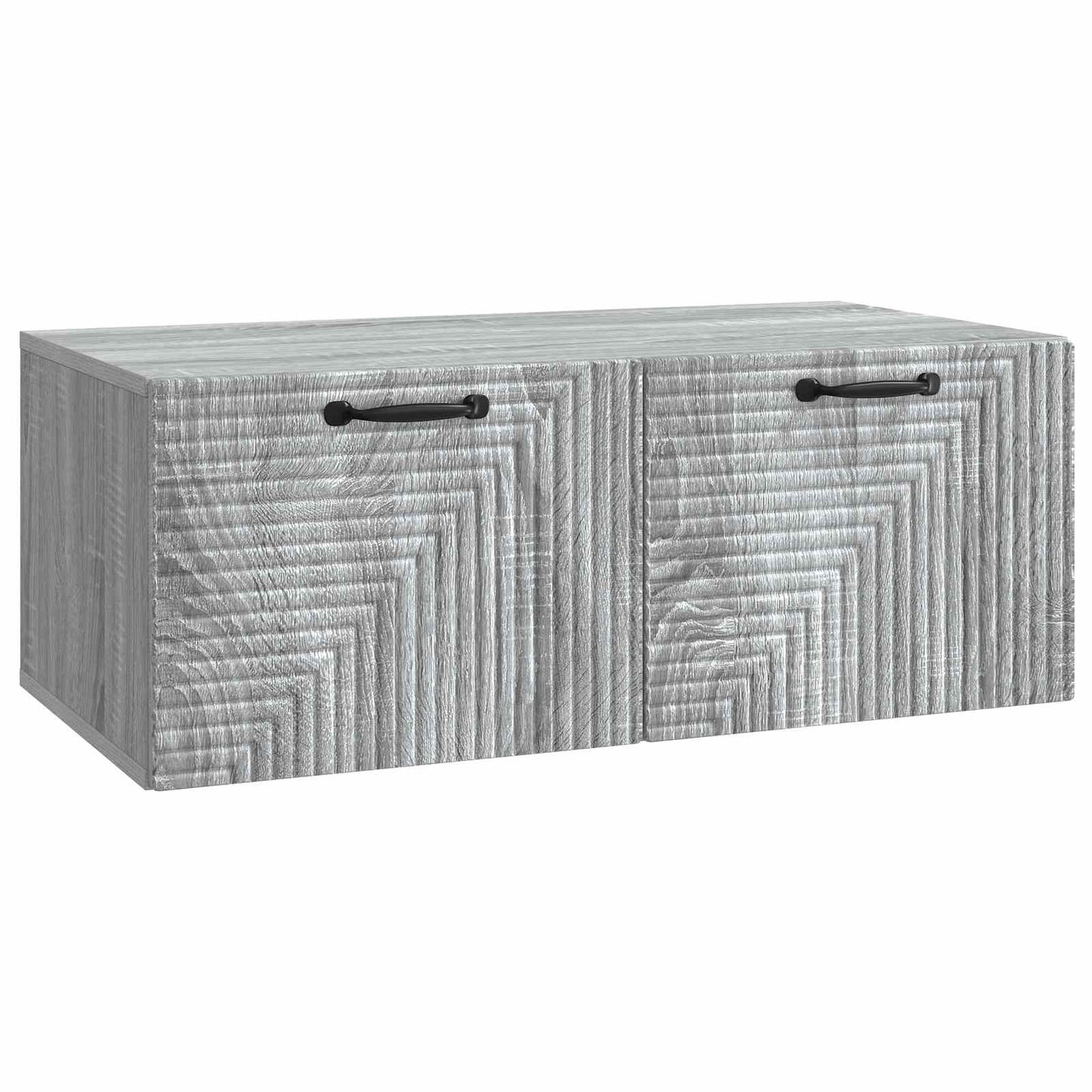 Fali TV szekrény Szürke Sonoma 78,5 x 41 x 30 cm Szerelt Fa