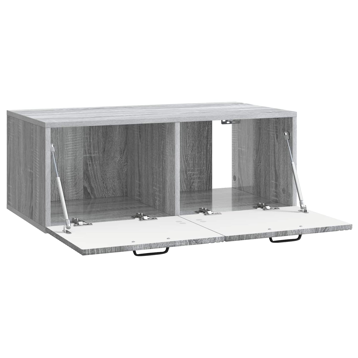 Fali TV szekrény Szürke Sonoma 78,5 x 41 x 30 cm Szerelt Fa