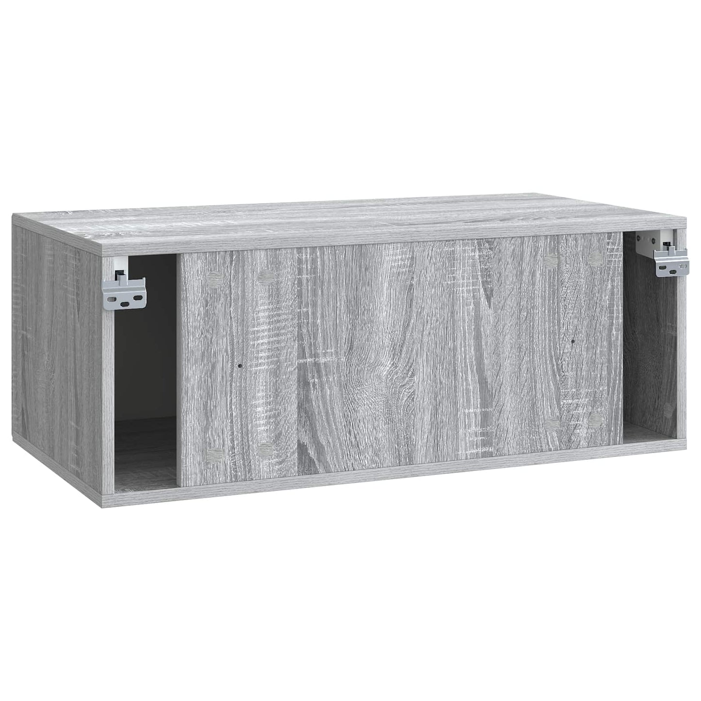 Fali TV szekrény Szürke Sonoma 78,5 x 41 x 30 cm Szerelt Fa