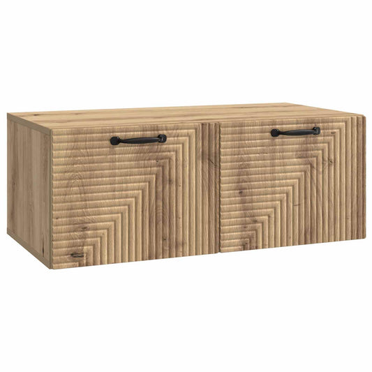 Fali TV szekrény Kézműves Tölgy 78,5 x 41 x 30 cm Szerelt Fa