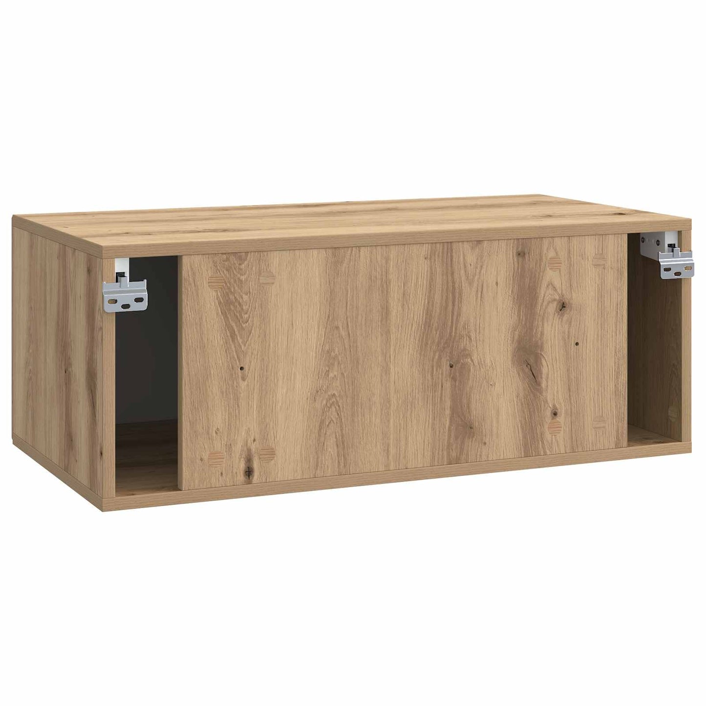 Fali TV szekrény 78,5 x 41 x 30 cm Kézműves Tölgy Szerelt Fa