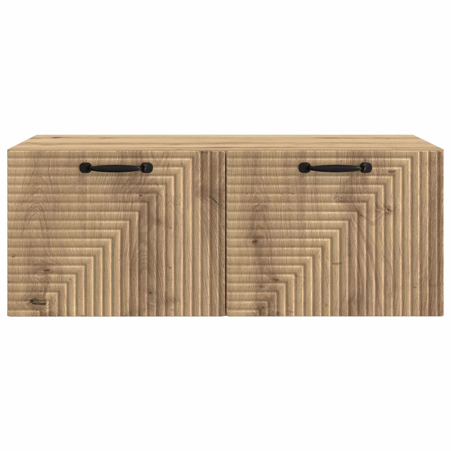 Fali TV szekrény 78,5 x 41 x 30 cm Kézműves Tölgy Szerelt Fa
