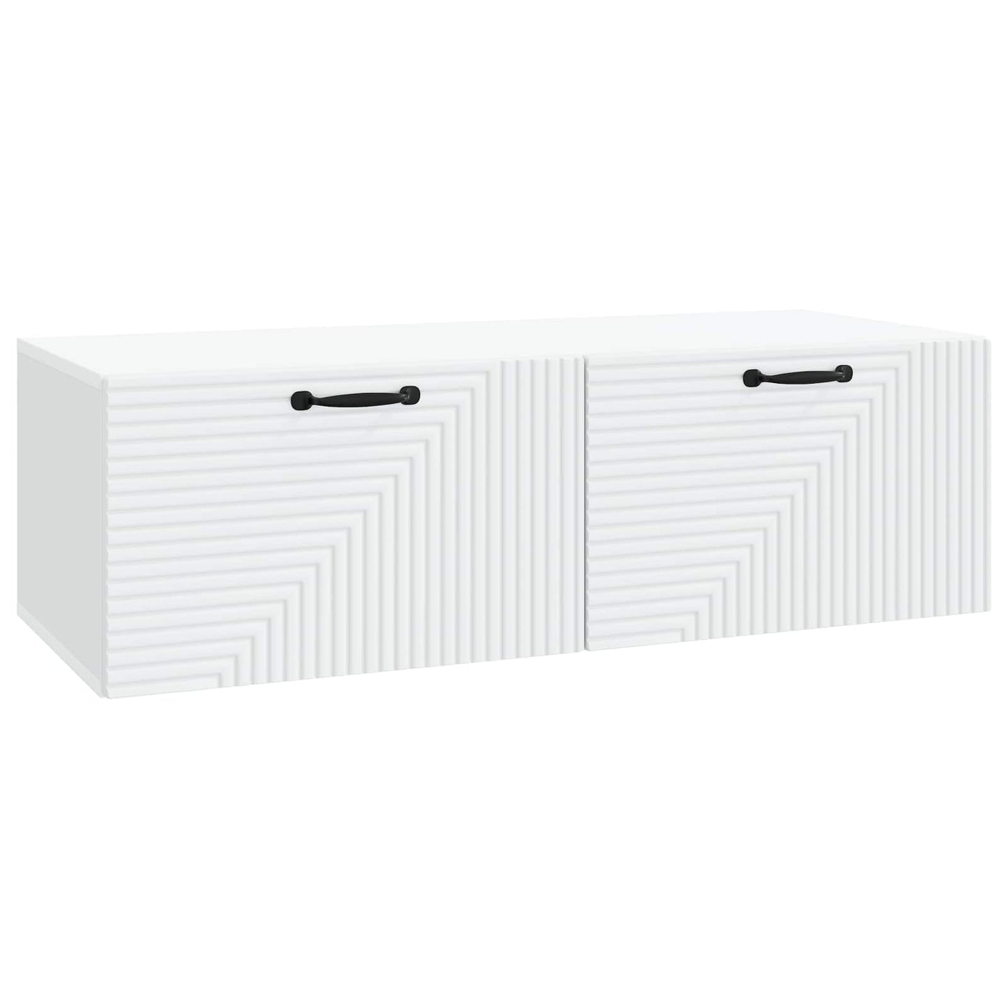 Fali TV szekrény Fehér 98 x 41 x 30 cm Szerelt Fa