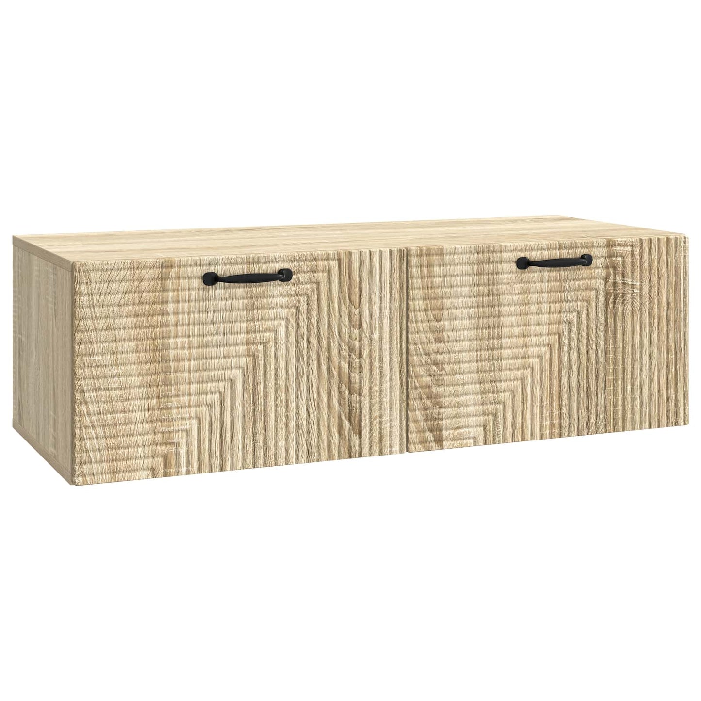Fali TV szekrény Sonoma Tölgy 98 x 41 x 30 cm Szerelt Fa