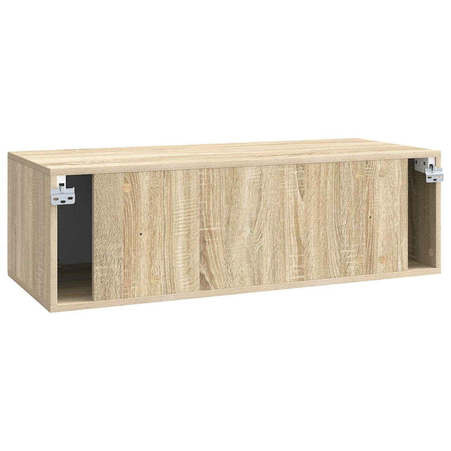 Fali TV szekrény Sonoma Tölgy 98 x 41 x 30 cm Szerelt Fa