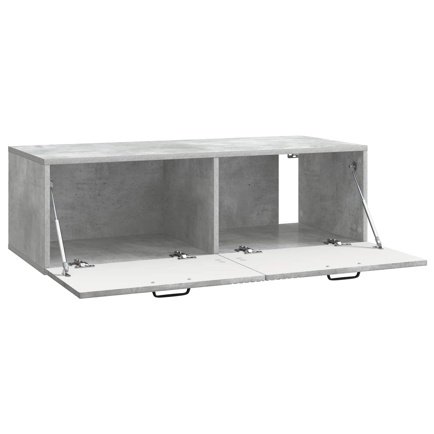 Fali TV szekrény Betonszürke 98 x 41 x 30 cm Szerelt Fa