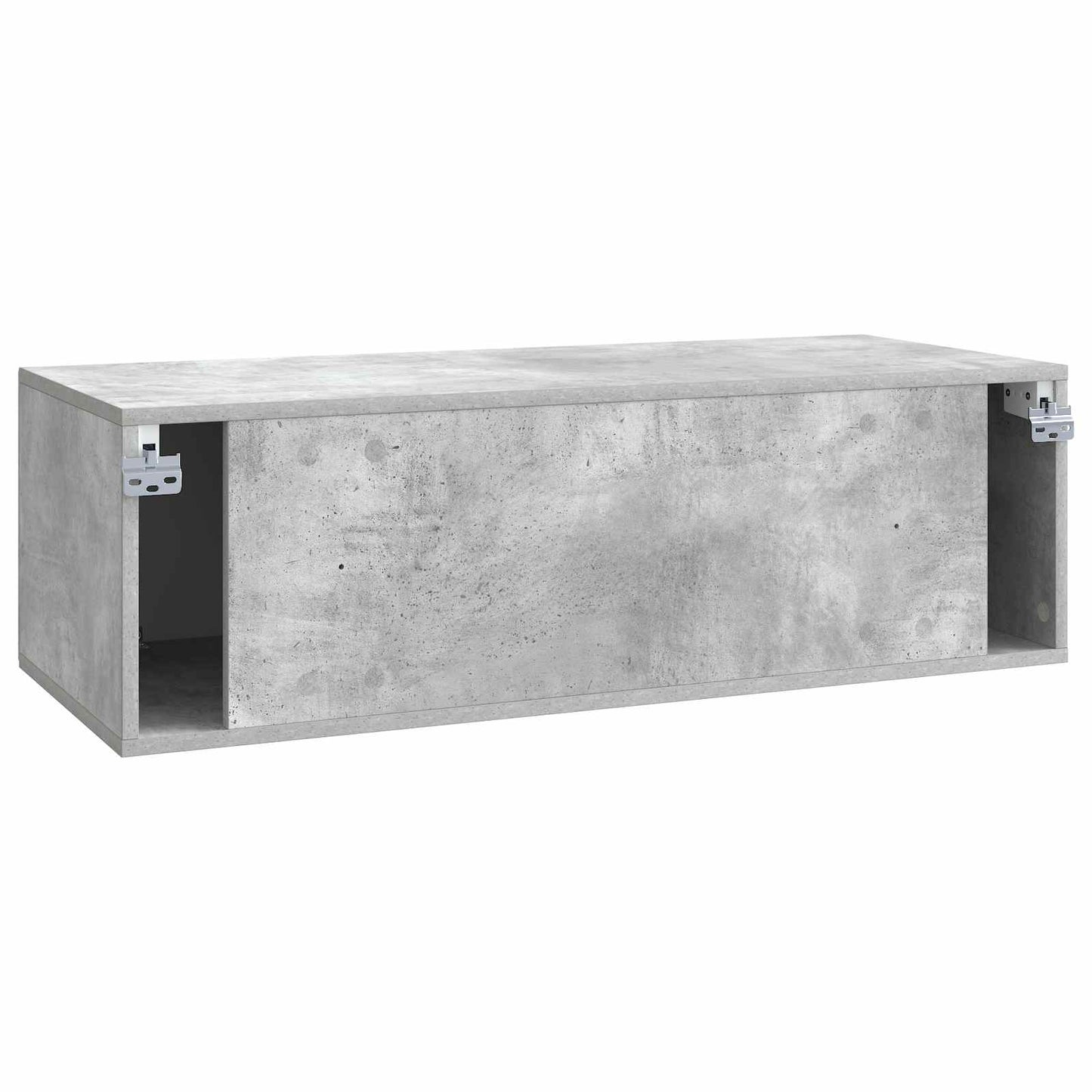 Fali TV szekrény Betonszürke 98 x 41 x 30 cm Szerelt Fa