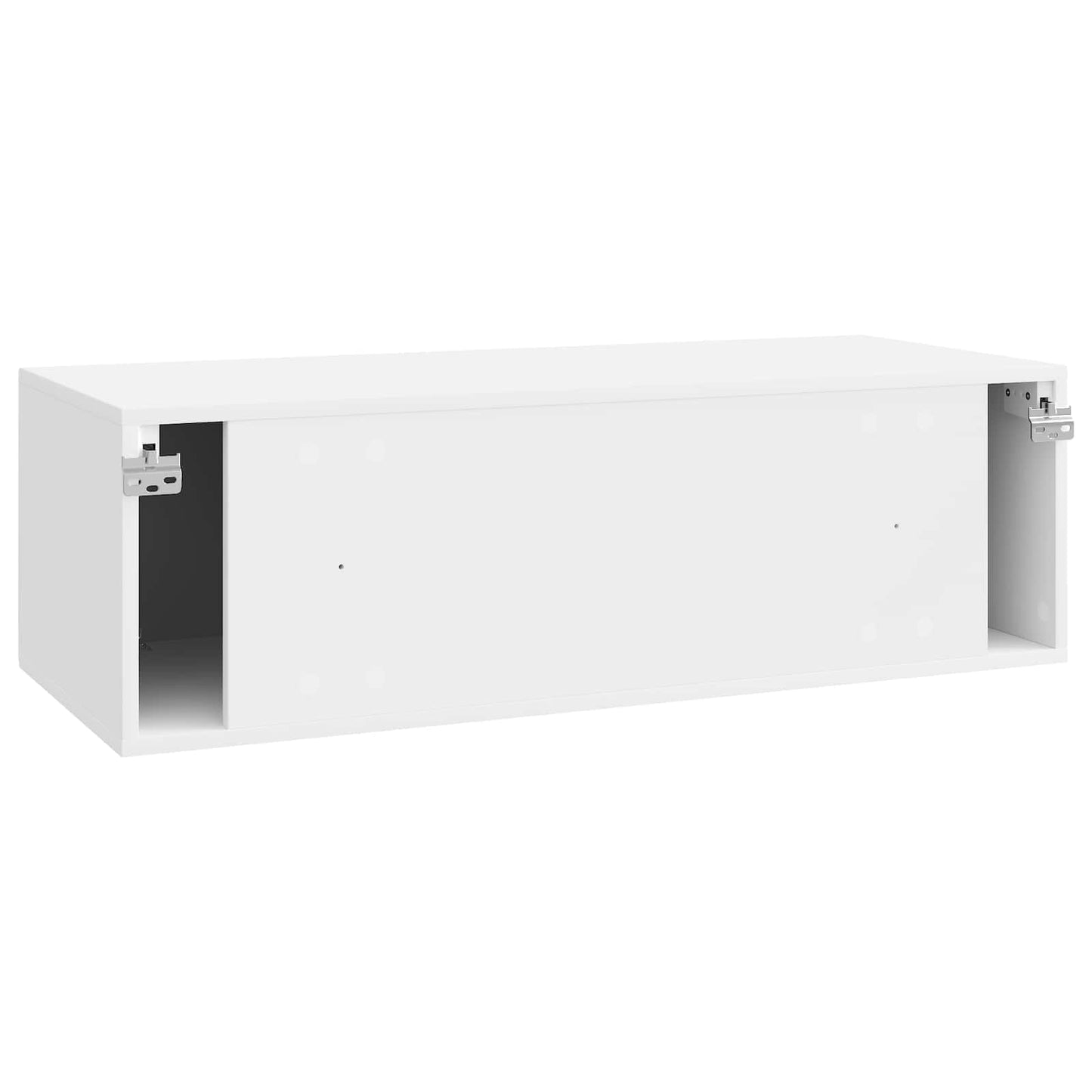 Fali TV szekrény Magasfényű Fehér 98 x 41 x 30 cm Szerelt Fa