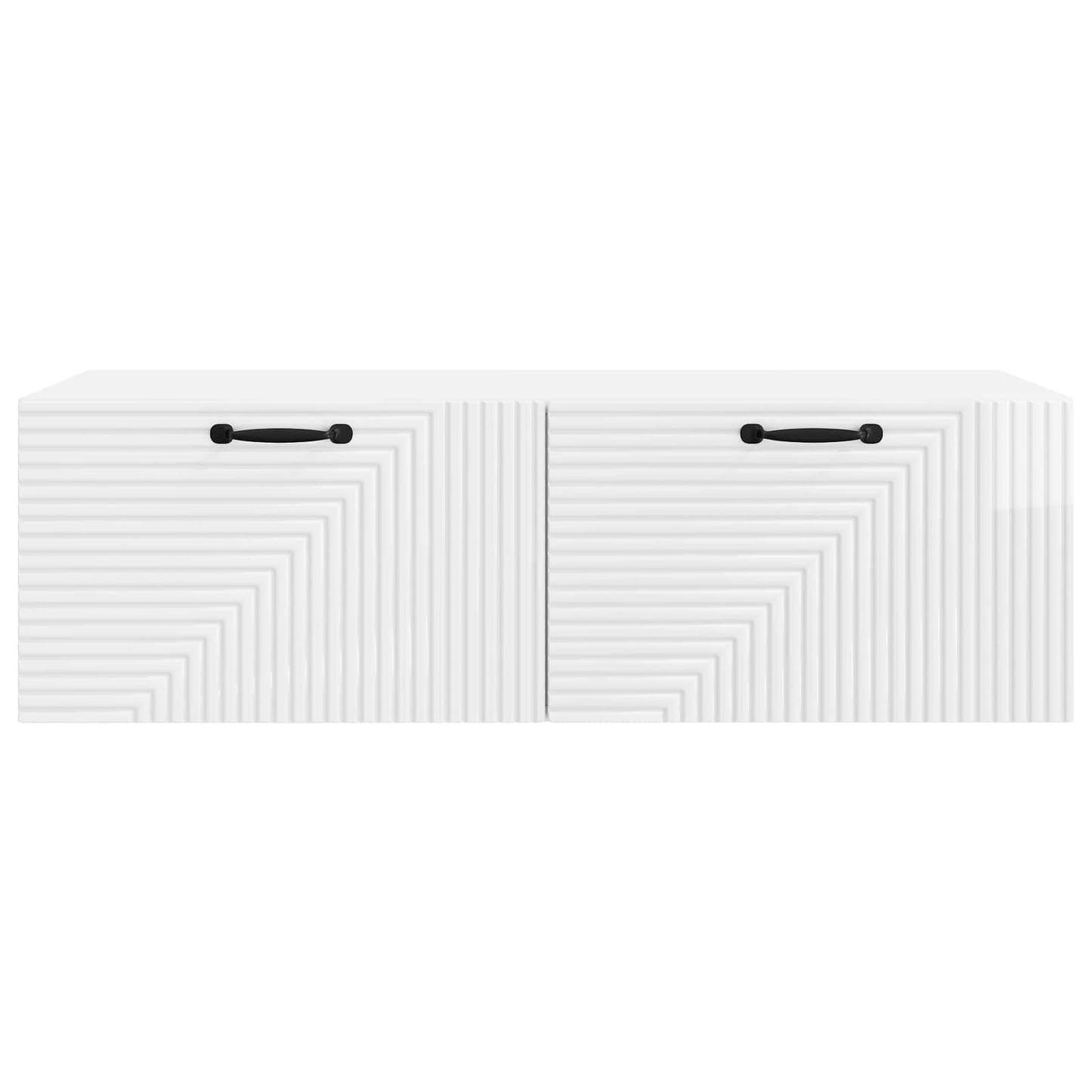 Fali TV szekrény Magasfényű Fehér 98 x 41 x 30 cm Szerelt Fa