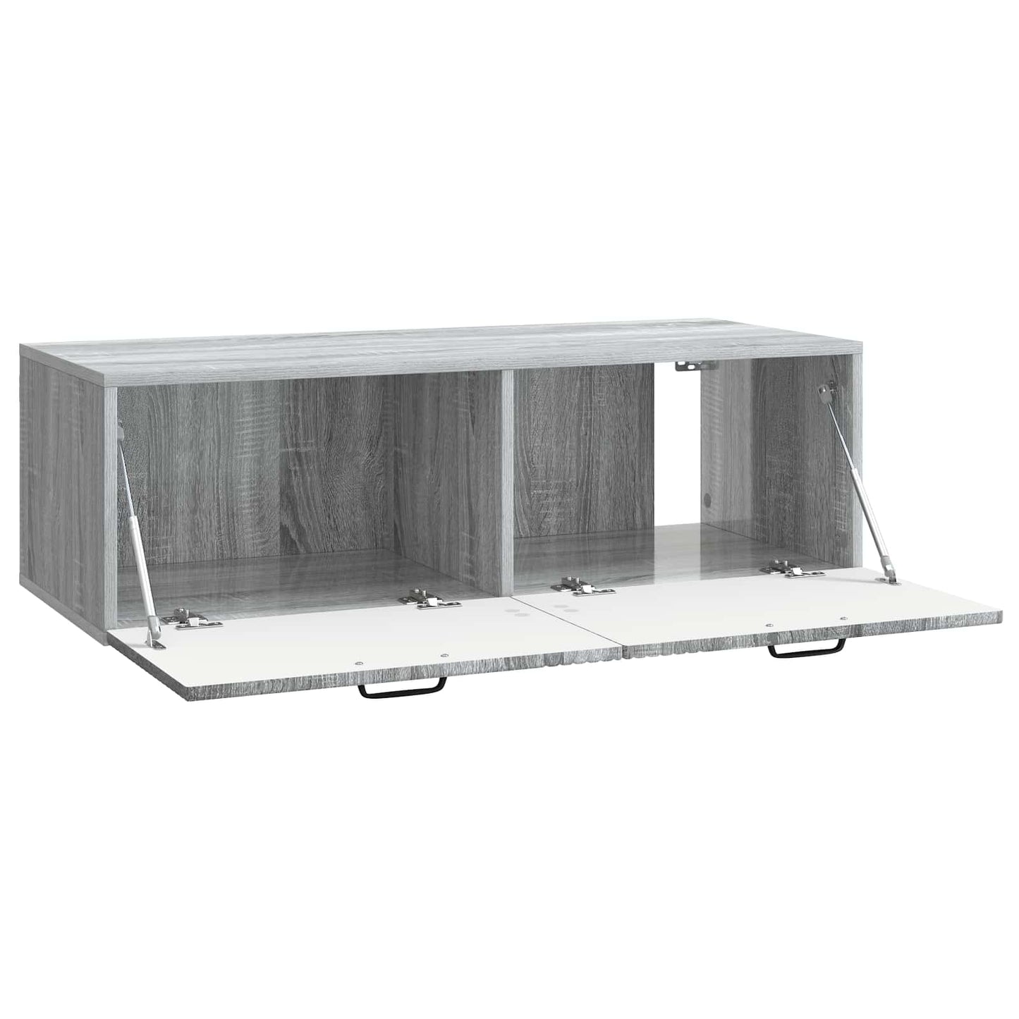 Fali TV szekrény Szürke Sonoma 98 x 41 x 30 cm Szerelt Fa