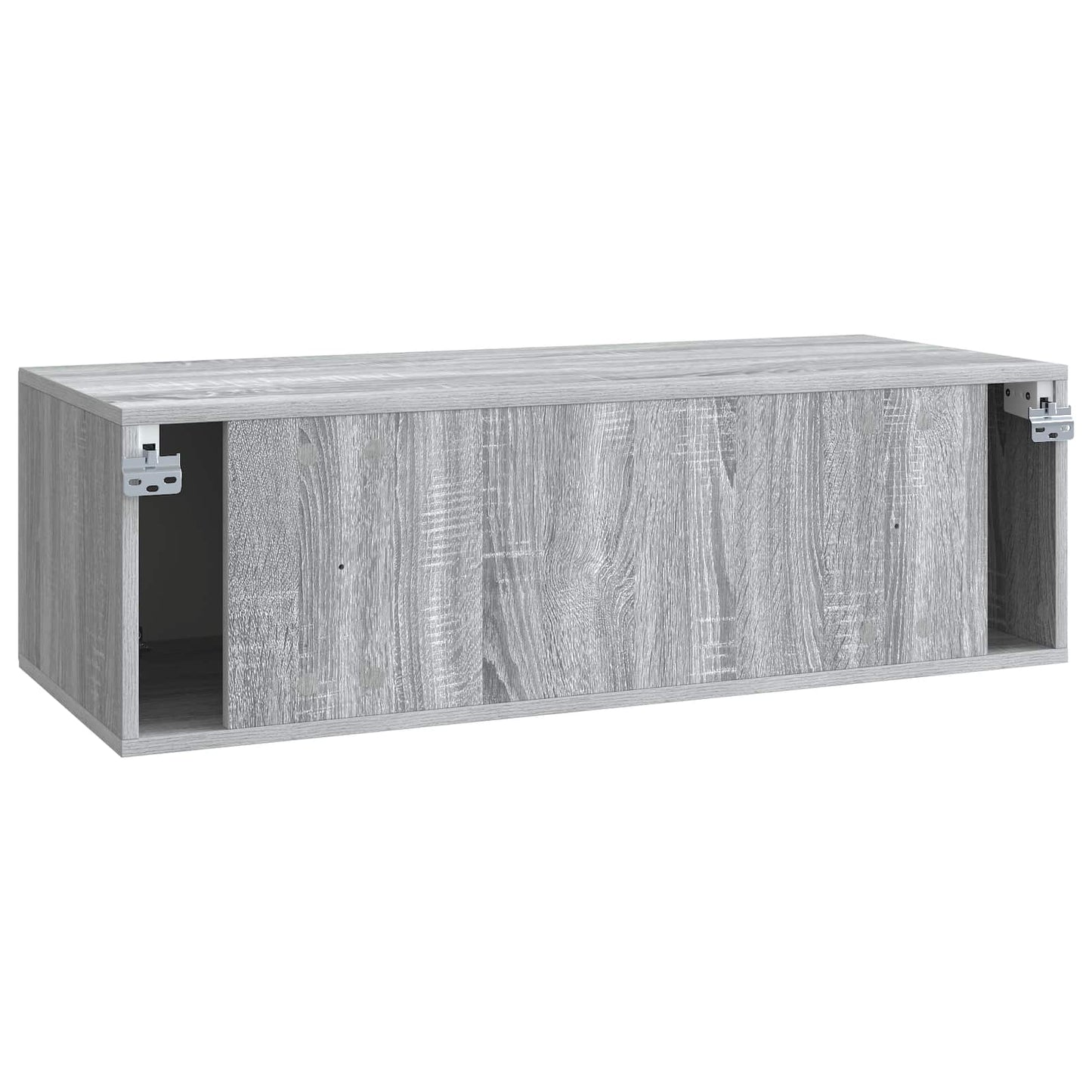 Fali TV szekrény Szürke Sonoma 98 x 41 x 30 cm Szerelt Fa