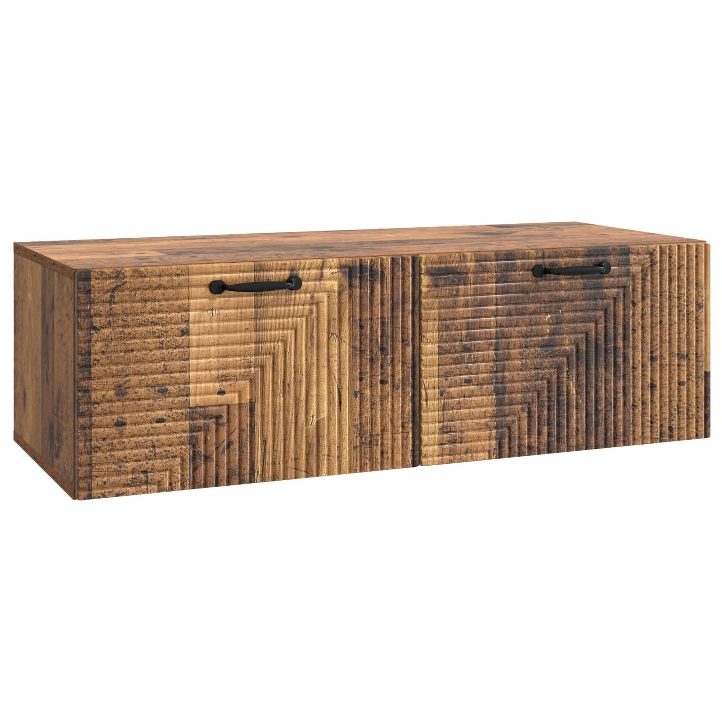 Fali TV szekrény Antik Fa 98 x 41 x 30 cm Szerelt Fa