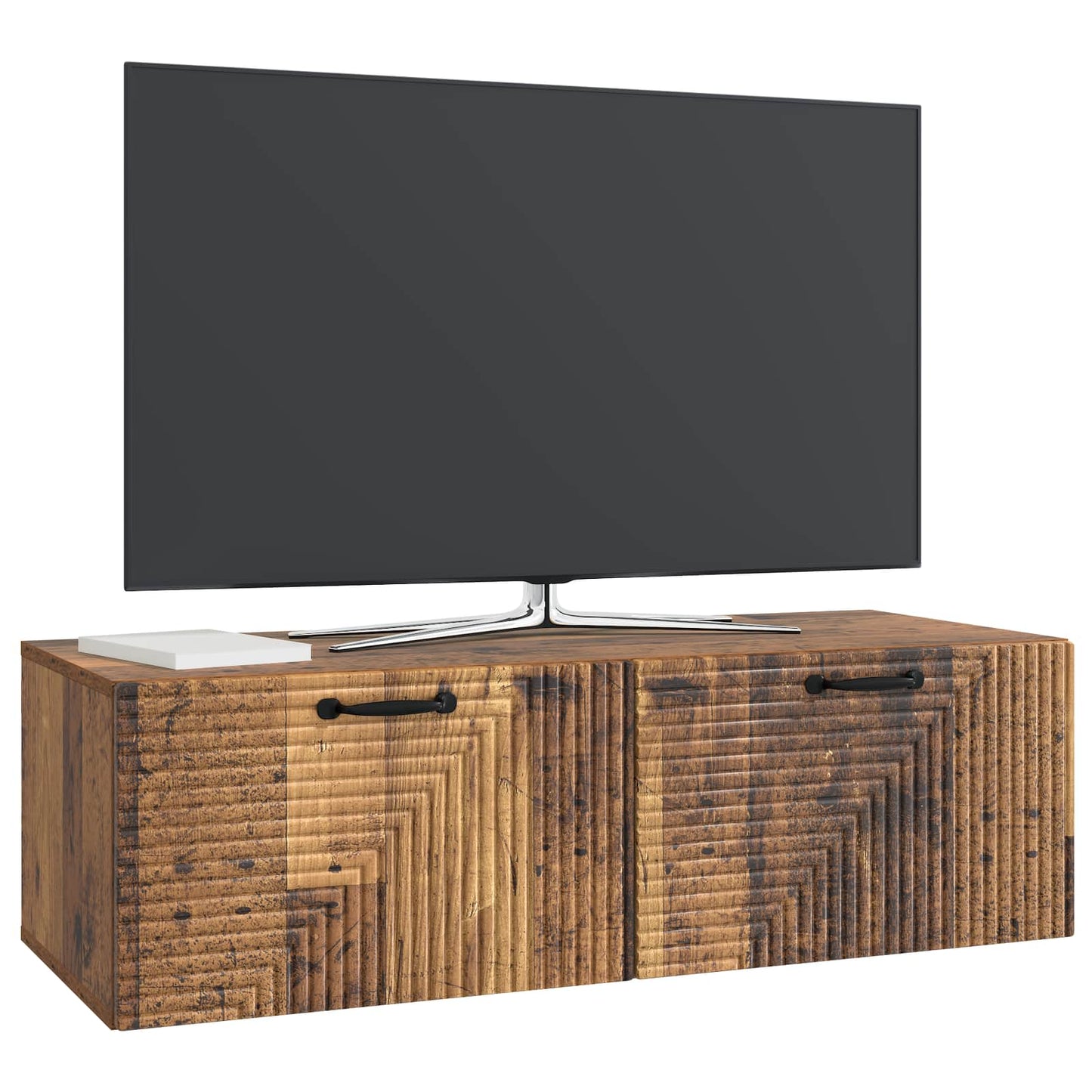 Fali TV szekrény Antik Fa 98 x 41 x 30 cm Szerelt Fa