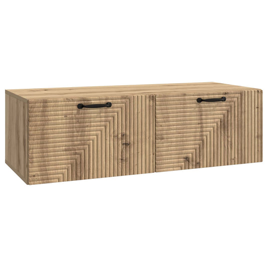 Fali TV szekrény Kézműves Tölgy 98 x 41 x 30 cm Szerelt Fa