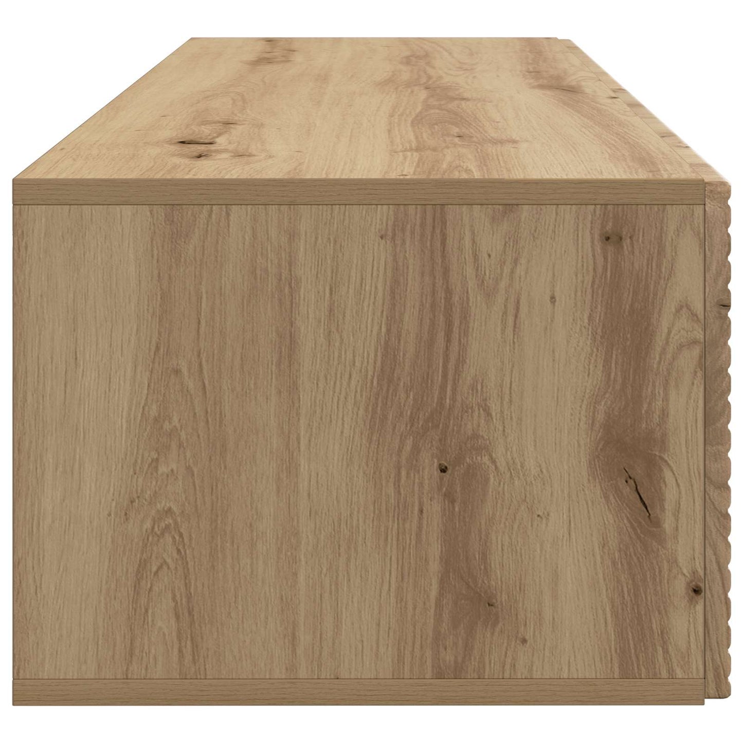 Fali TV szekrény 98 x 41 x 30 cm Kézműves Tölgy Szerelt Fa