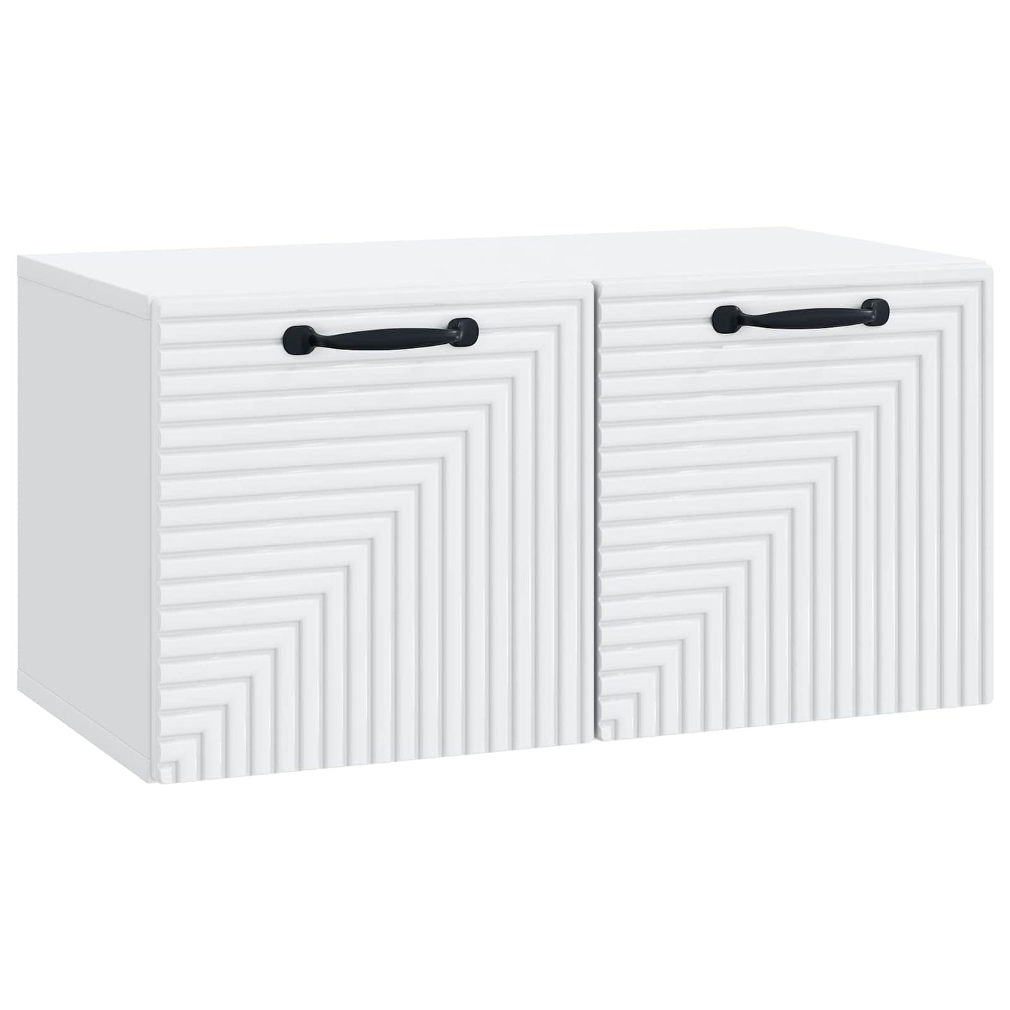 Fali TV szekrény Fehér 59,5 x 31 x 30 cm Szerelt Fa