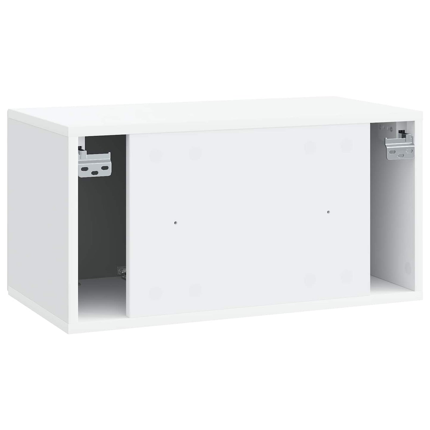 Fali TV szekrény Fehér 59,5 x 31 x 30 cm Szerelt Fa