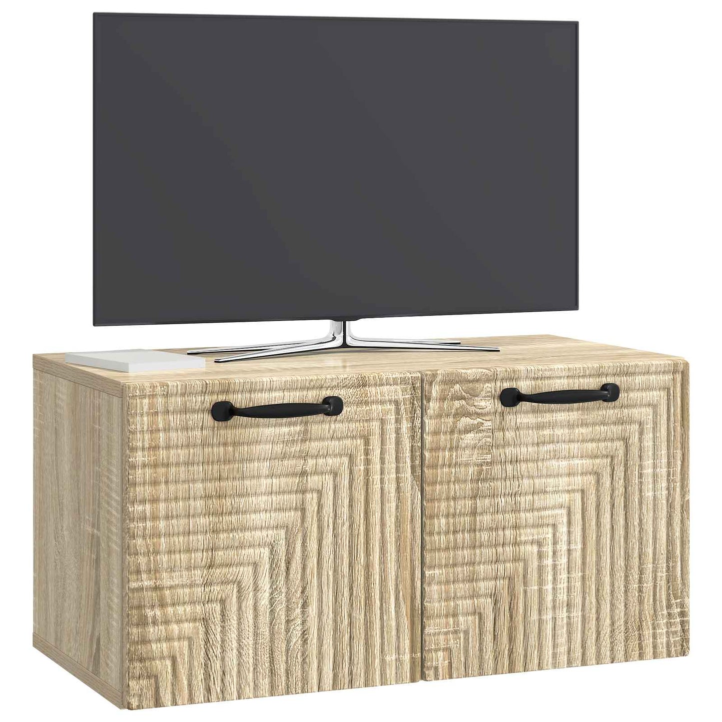 Fali TV szekrény Sonoma Tölgy 59,5 x 31 x 30 cm Szerelt Fa