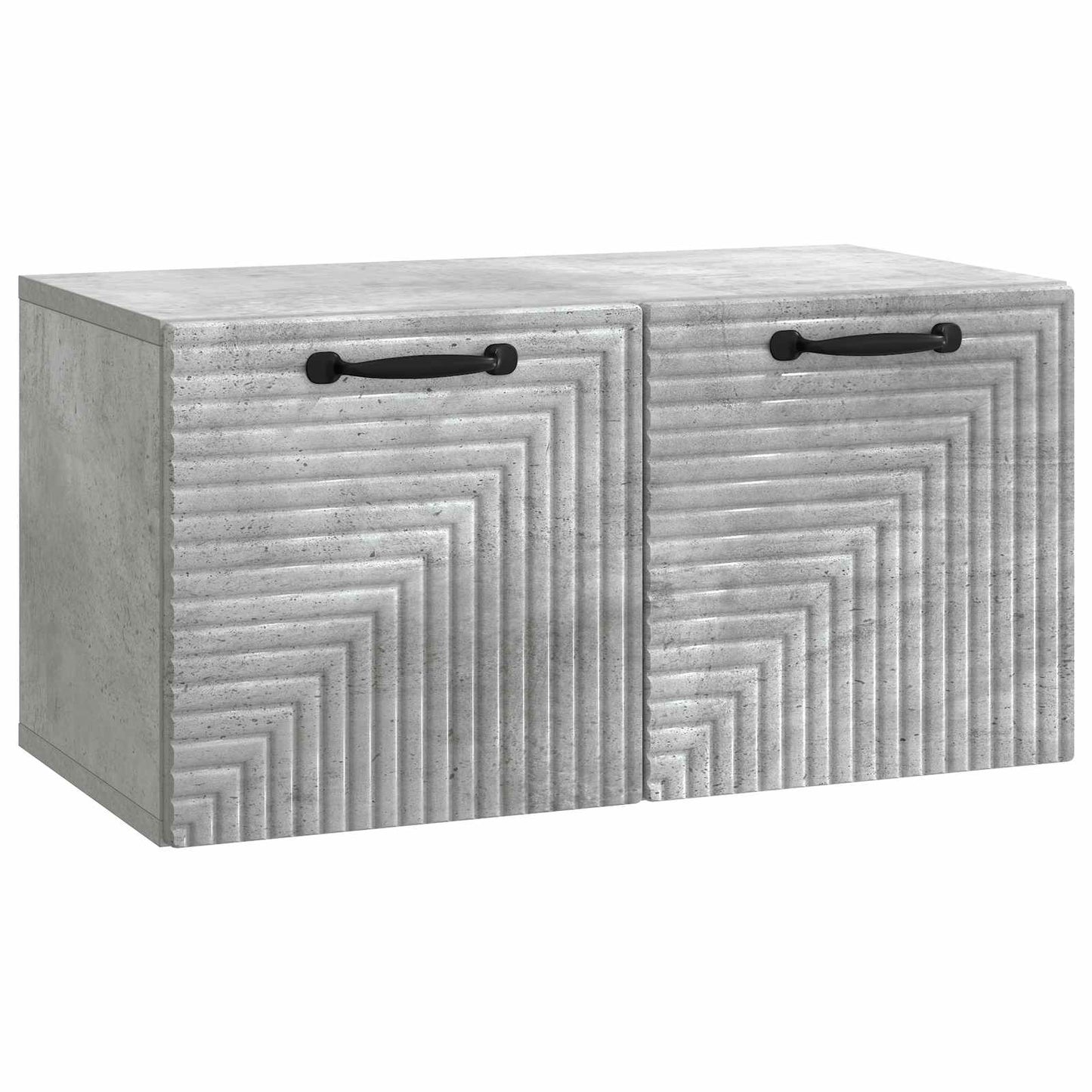 Fali TV szekrény Betonszürke 59,5 x 31 x 30 cm Szerelt Fa