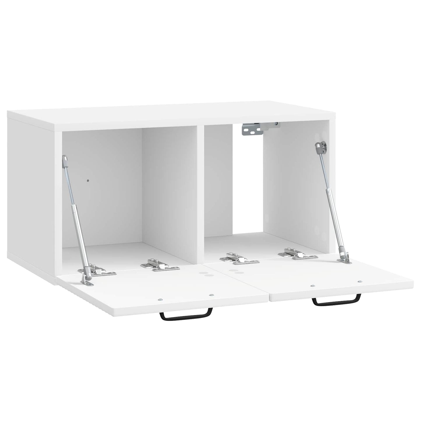 Fali TV szekrény Magasfényű Fehér 59,5 x 31 x 30 cm Szerelt Fa