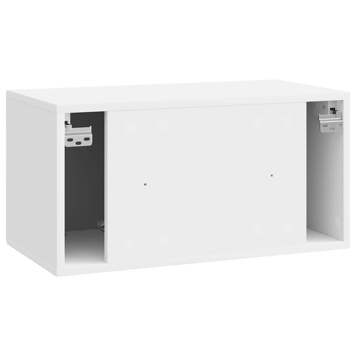 Fali TV szekrény Magasfényű Fehér 59,5 x 31 x 30 cm Szerelt Fa