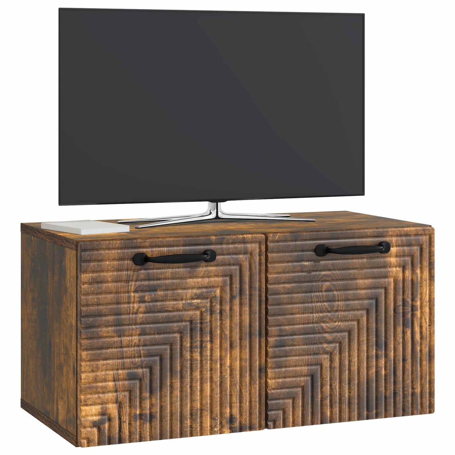 Fali TV szekrény Füstös Tölgy 59,5 x 31 x 30 cm Szerelt Fa