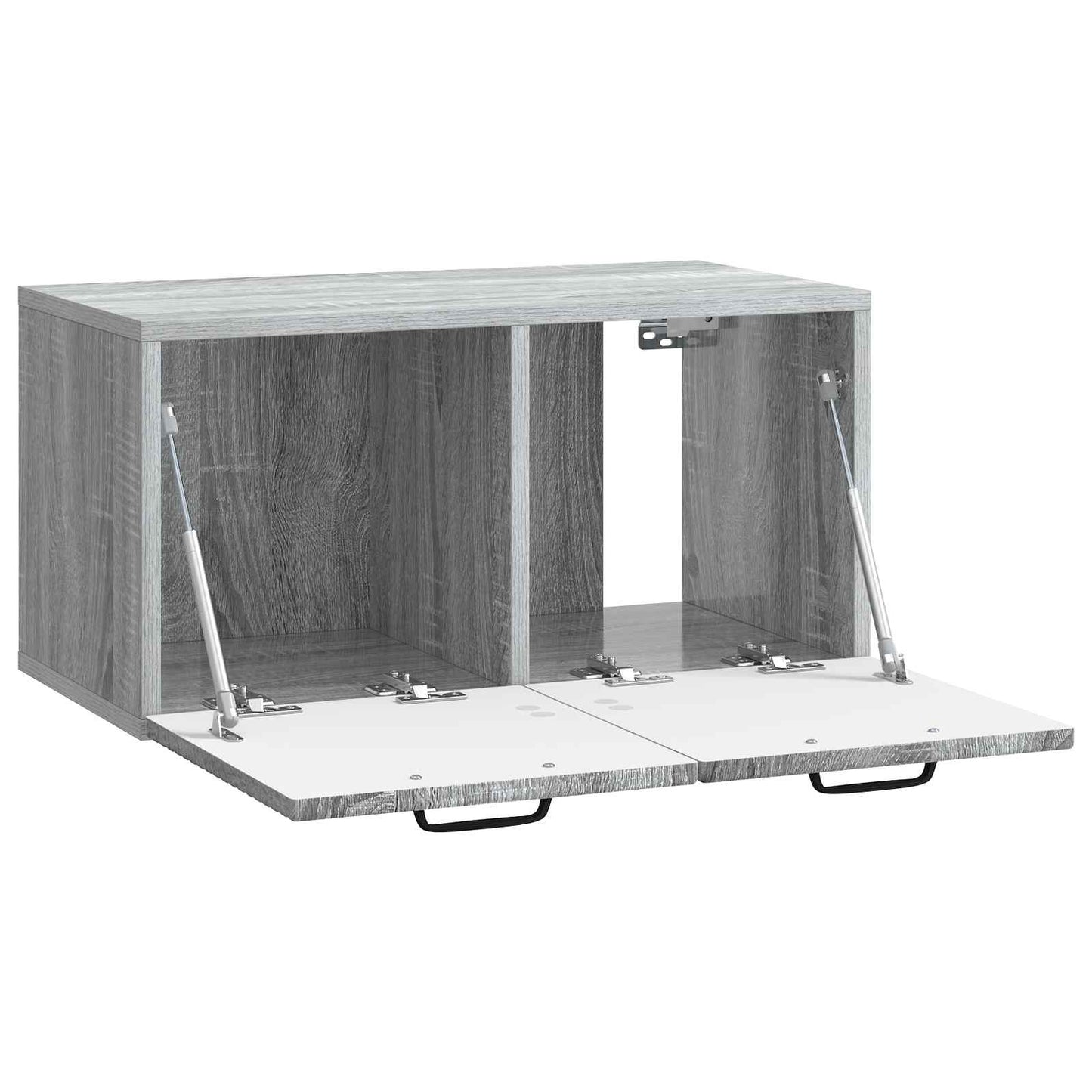 Fali TV szekrény Szürke Sonoma 59,5 x 31 x 30 cm Szerelt Fa