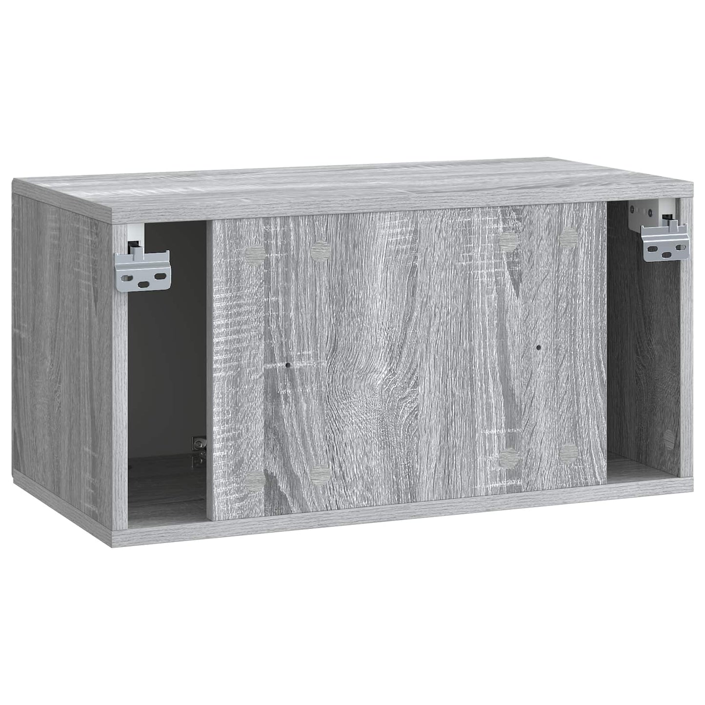 Fali TV szekrény Szürke Sonoma 59,5 x 31 x 30 cm Szerelt Fa