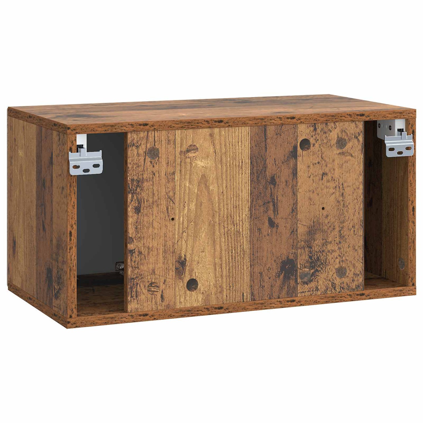 Fali TV szekrény Antik Fa 59,5 x 31 x 30 cm Szerelt Fa