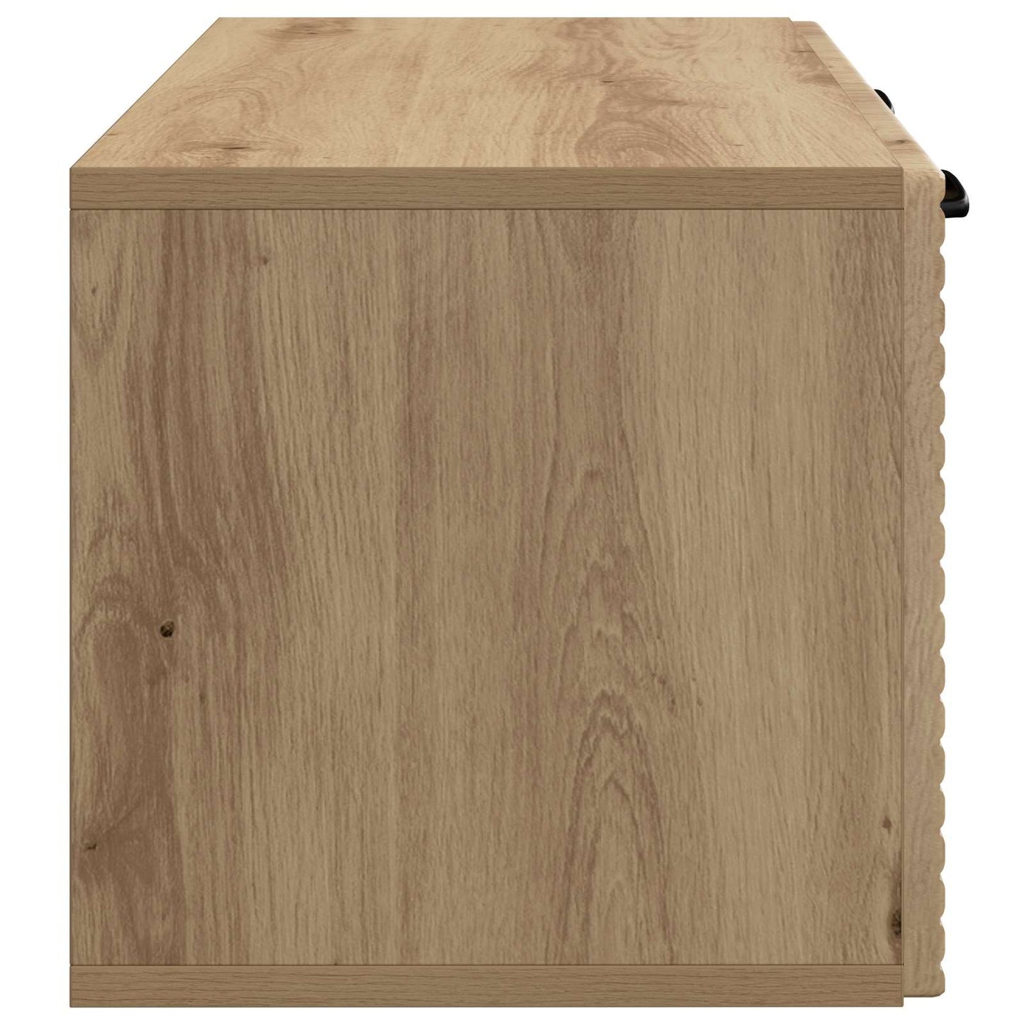 Fali TV szekrény 59,5 x 31 x 30 cm Kézműves Tölgy Szerelt Fa