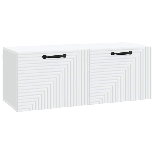 Fali TV szekrény Fehér 78,5 x 31 x 30 cm Szerelt Fa