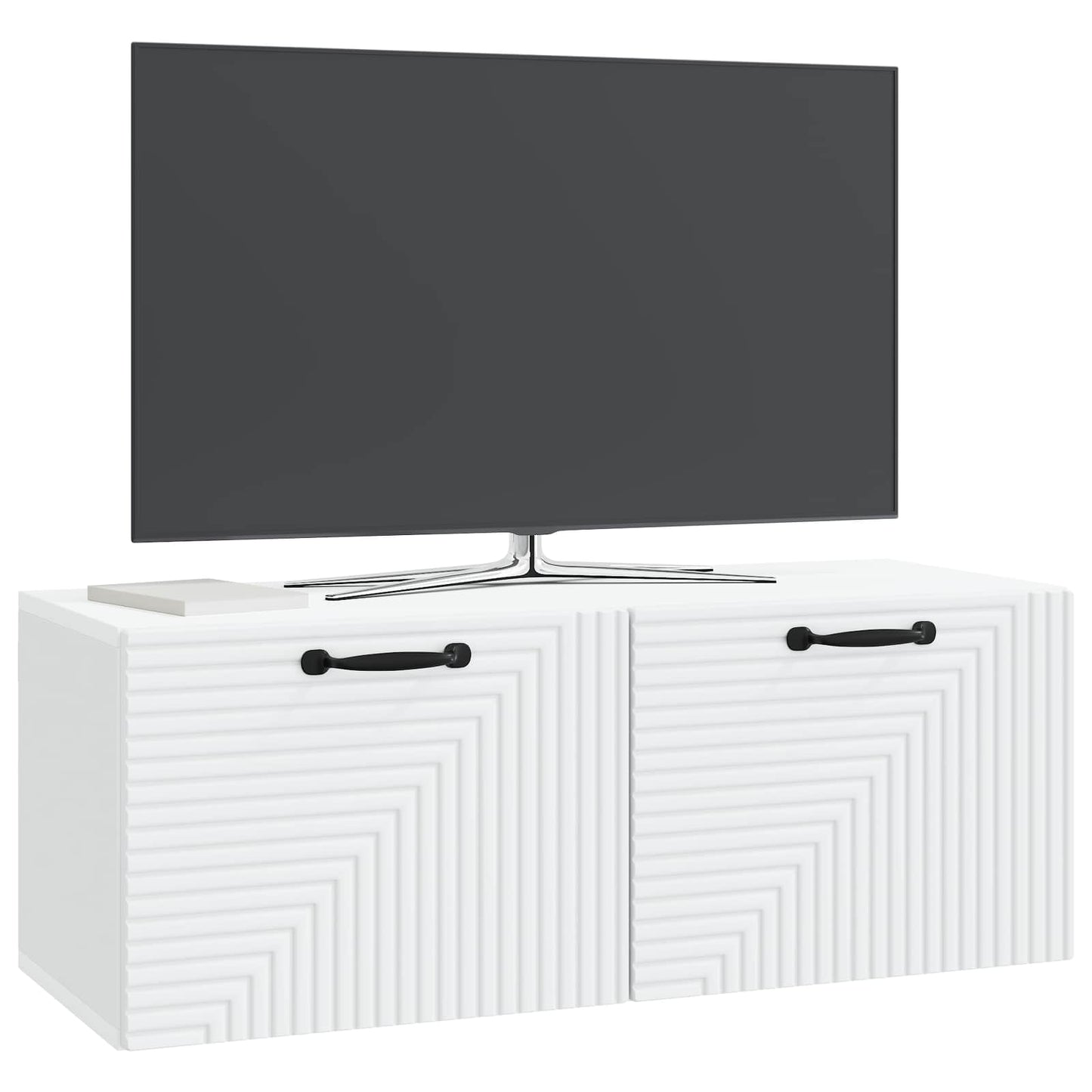 Fali TV szekrény Fehér 78,5 x 31 x 30 cm Szerelt Fa