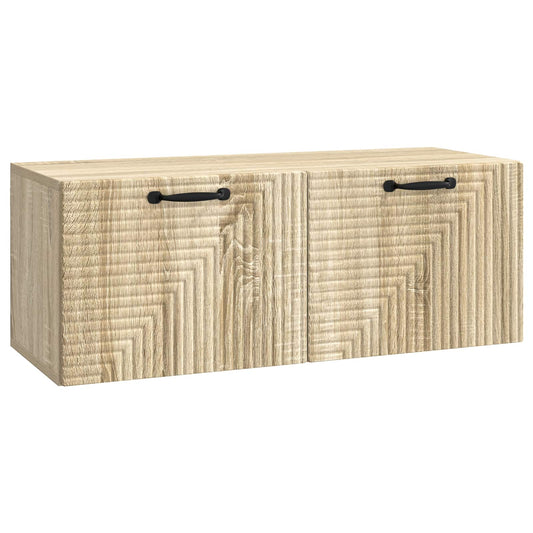 Fali TV szekrény Sonoma Tölgy 78,5 x 31 x 30 cm Szerelt Fa