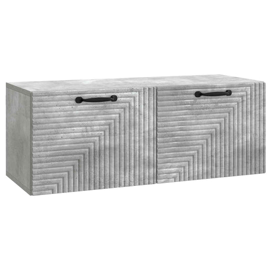 Fali TV szekrény Betonszürke 78,5 x 31 x 30 cm Szerelt Fa