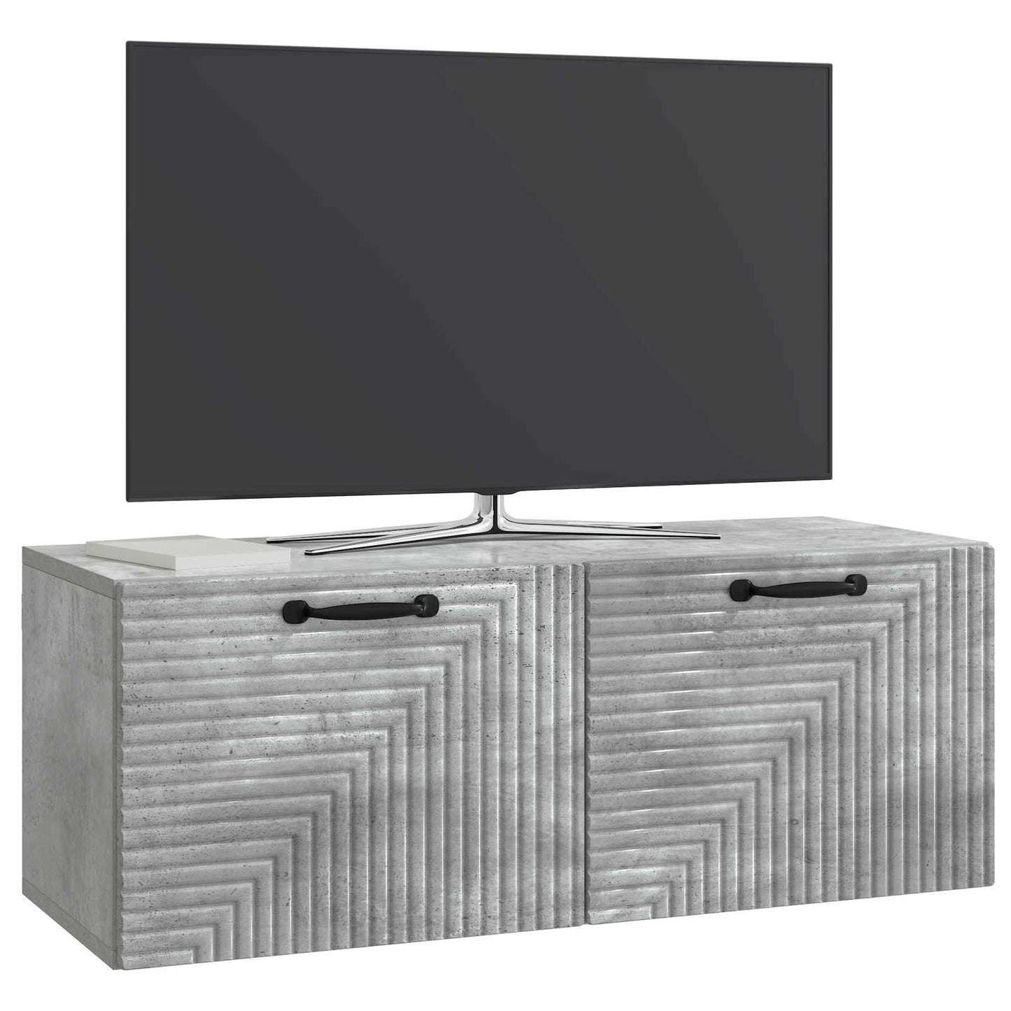 Fali TV szekrény Betonszürke 78,5 x 31 x 30 cm Szerelt Fa