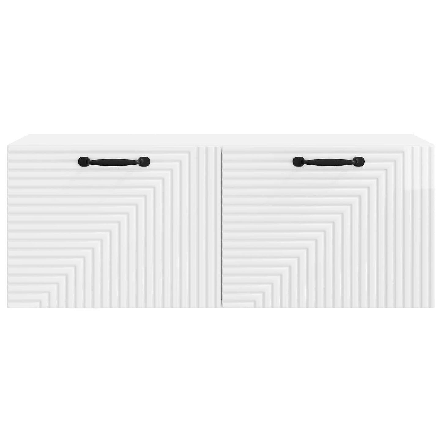 Fali TV szekrény Magasfényű Fehér 78,5 x 31 x 30 cm Szerelt Fa