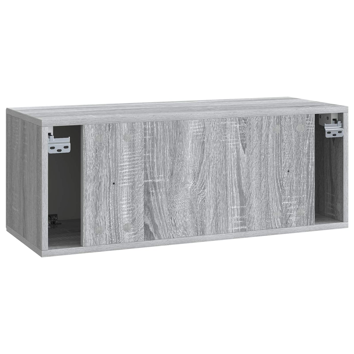 Fali TV szekrény Szürke Sonoma 78,5 x 31 x 30 cm Szerelt Fa