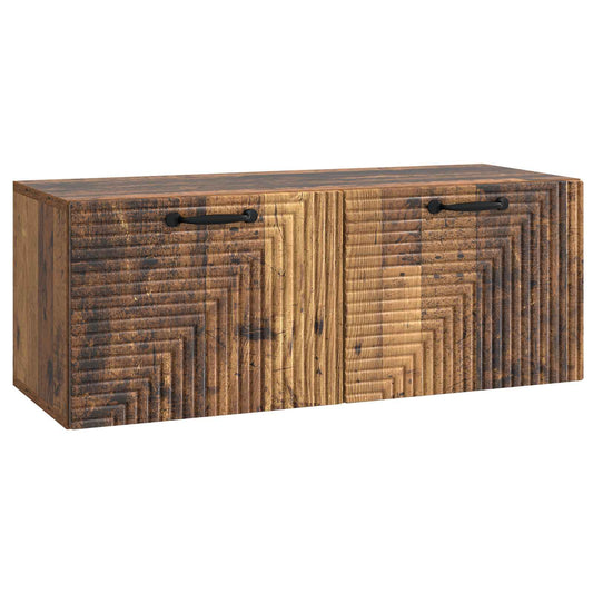 Fali TV szekrény Antik Fa 78,5 x 31 x 30 cm Szerelt Fa