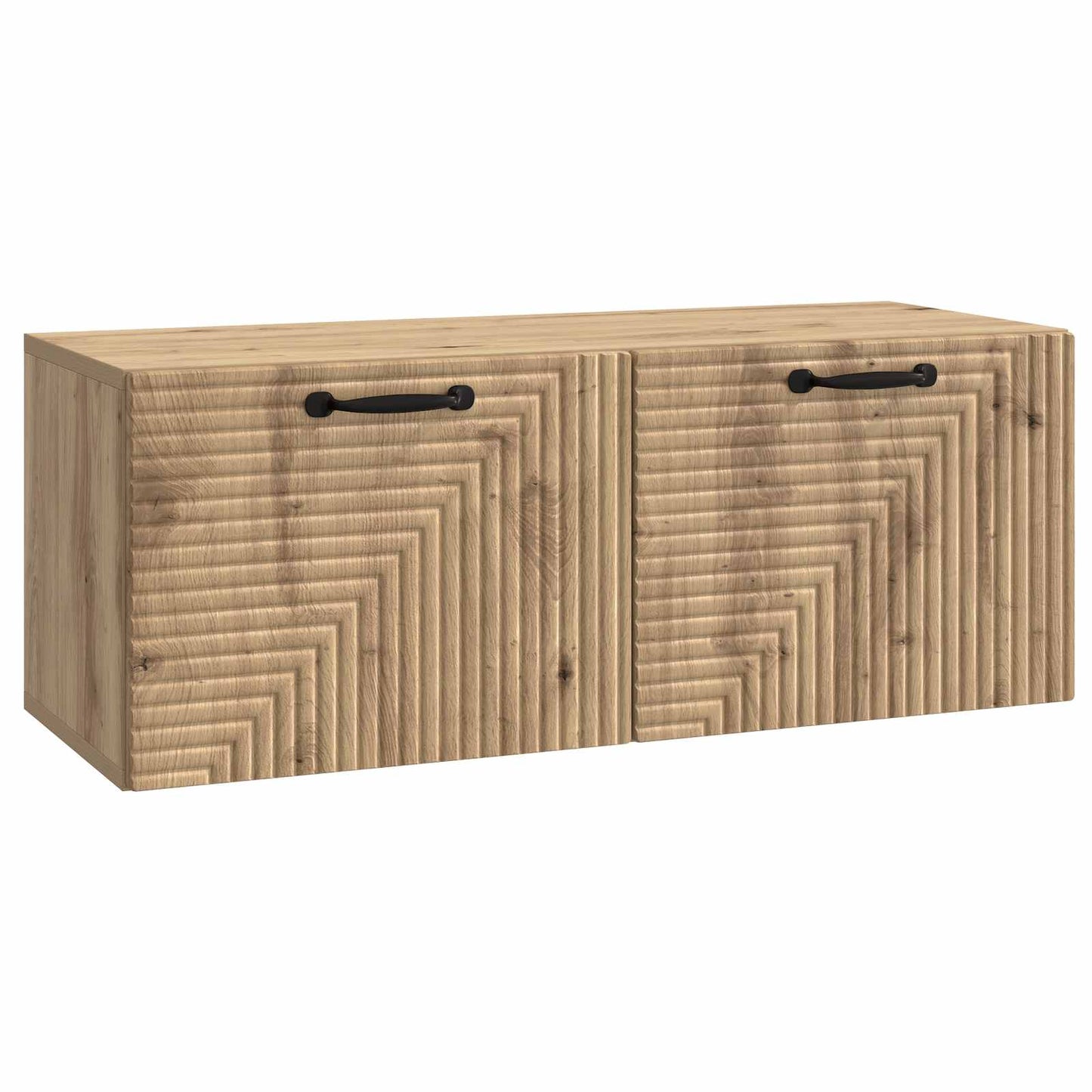 Fali TV szekrény 78,5 x 31 x 30 cm Kézműves Tölgy Szerelt Fa